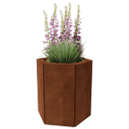 Jardineras hexagonales