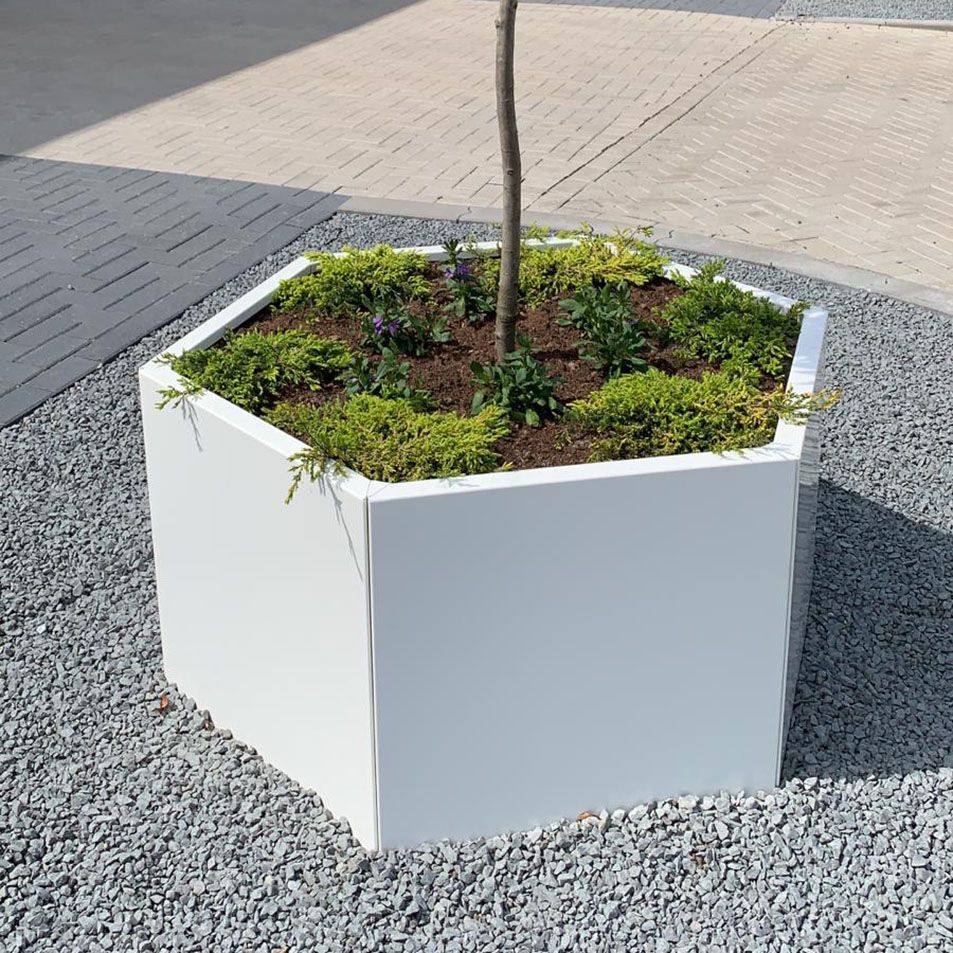 Jardineras hexagonales