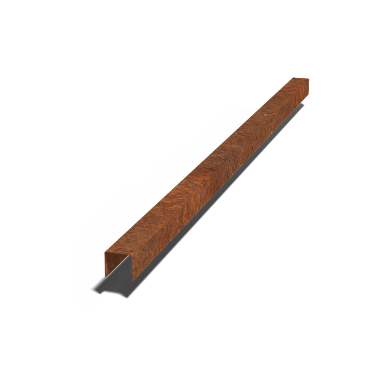 Perfil de recubrimiento de acero corten