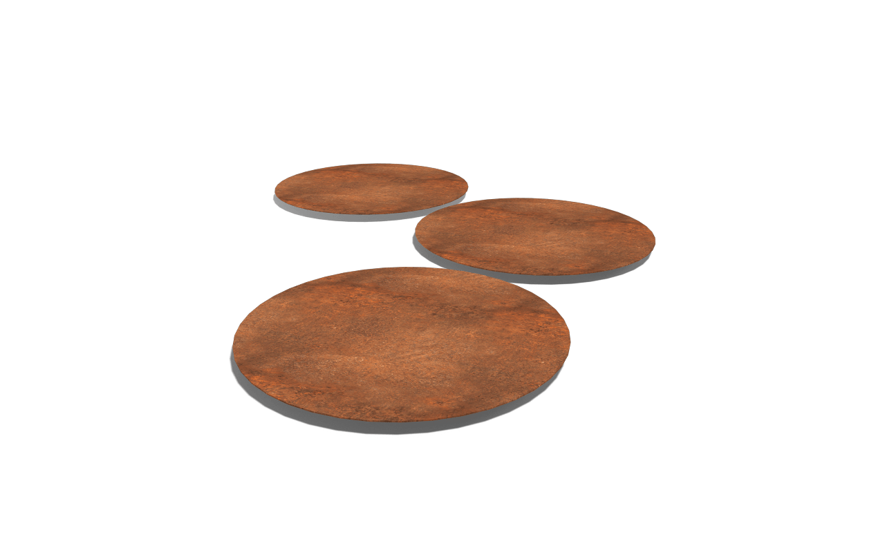 Peldaño de acero corten Peldaño de acero corten