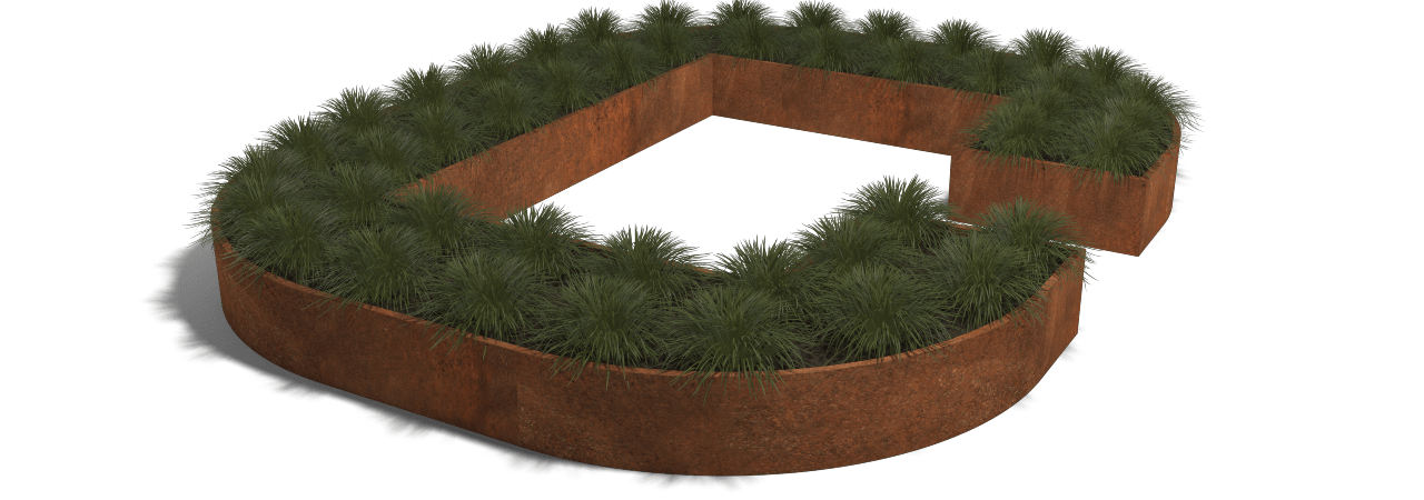 Muros de contención de acero corten Muros de contención de acero corten