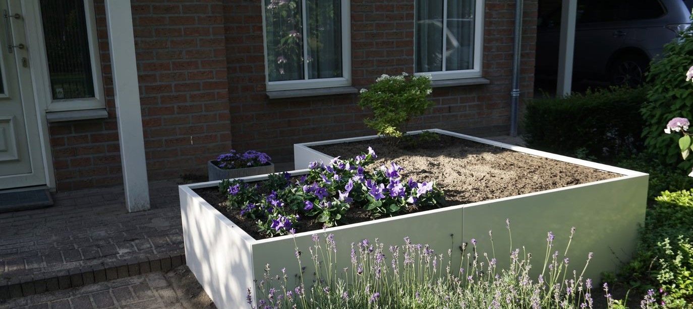 Jardineras en forma de L