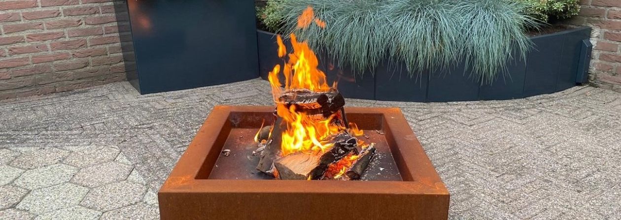 Cuencos de fuego de acero corten