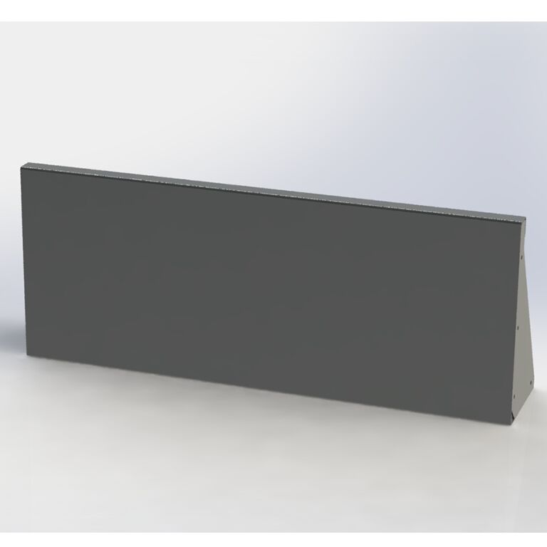 Muro de contención de acero con recubrimiento de polvo recto 100 cm (altura 40 cm)