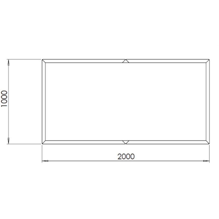 Jardinera de acero corten Texas xxl 200 x 100 cm