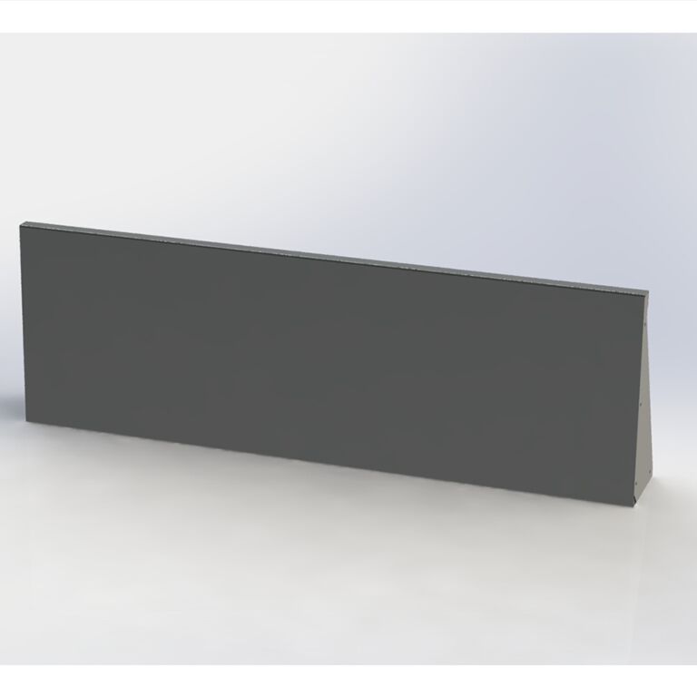 Muro de contención de acero con recubrimiento de polvo recto 150 cm (altura 50 cm)