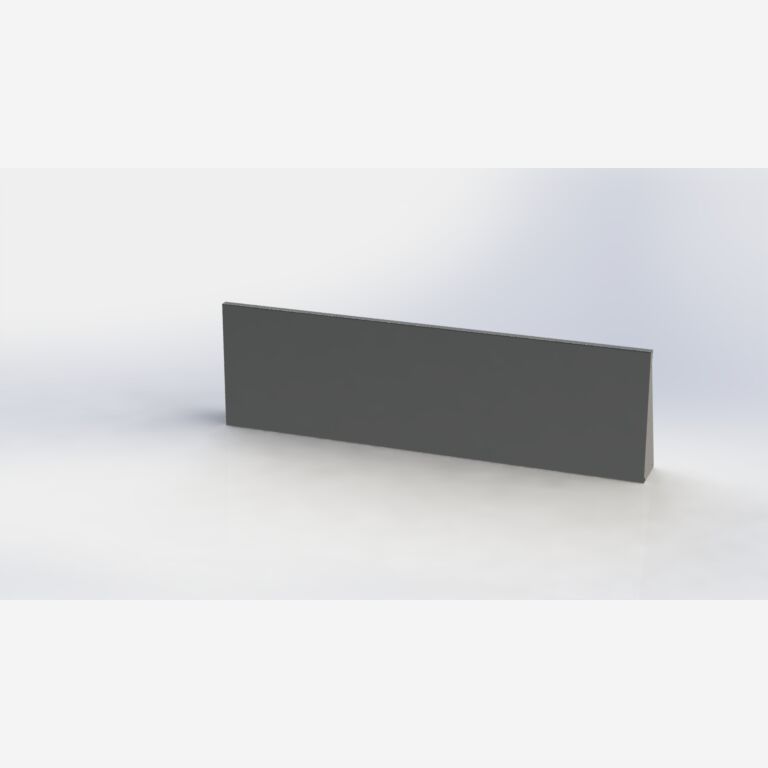 Muro de contención de acero con recubrimiento de polvo recto 2000 mm (altura 500 mm)