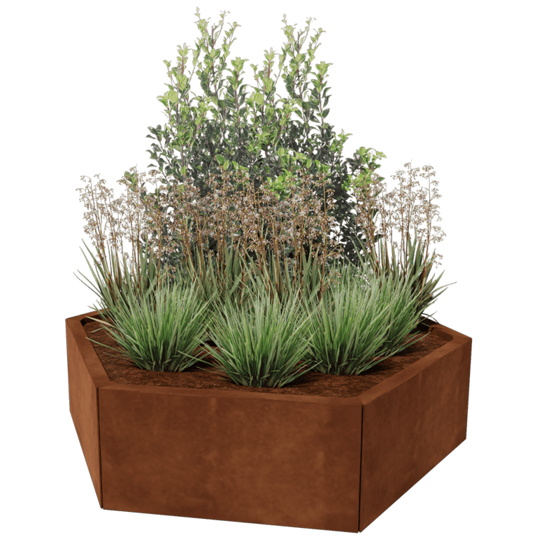 Jardinera de acero corten Denver 60