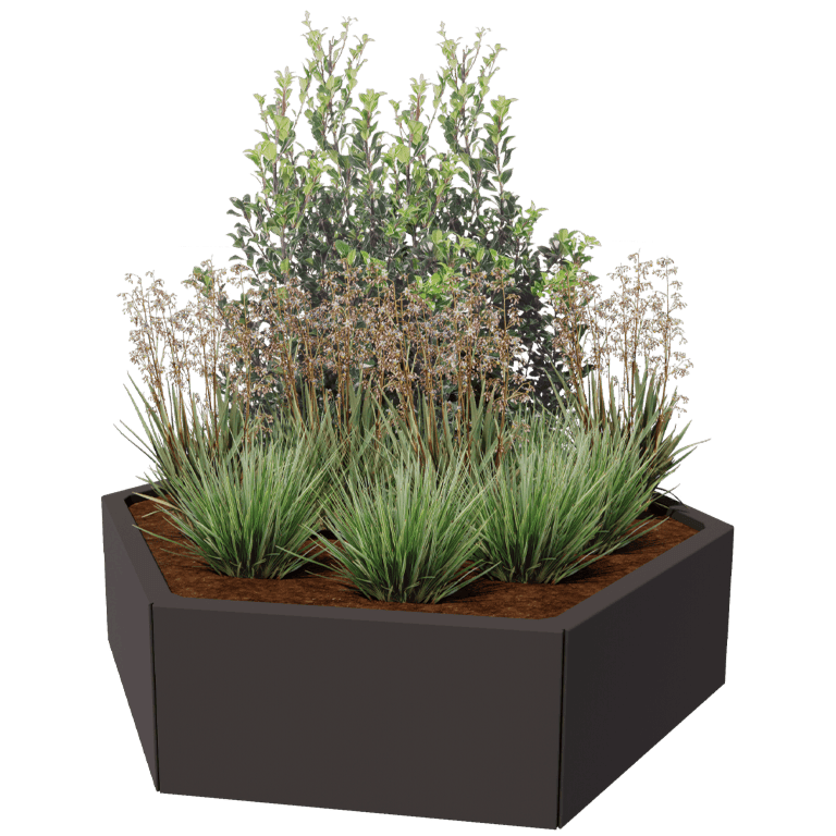 Jardinera de acero con tratamiento electrostático Denver 60