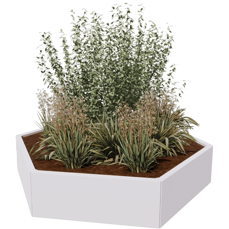 Jardinera de acero con tratamiento electrostático Denver 80