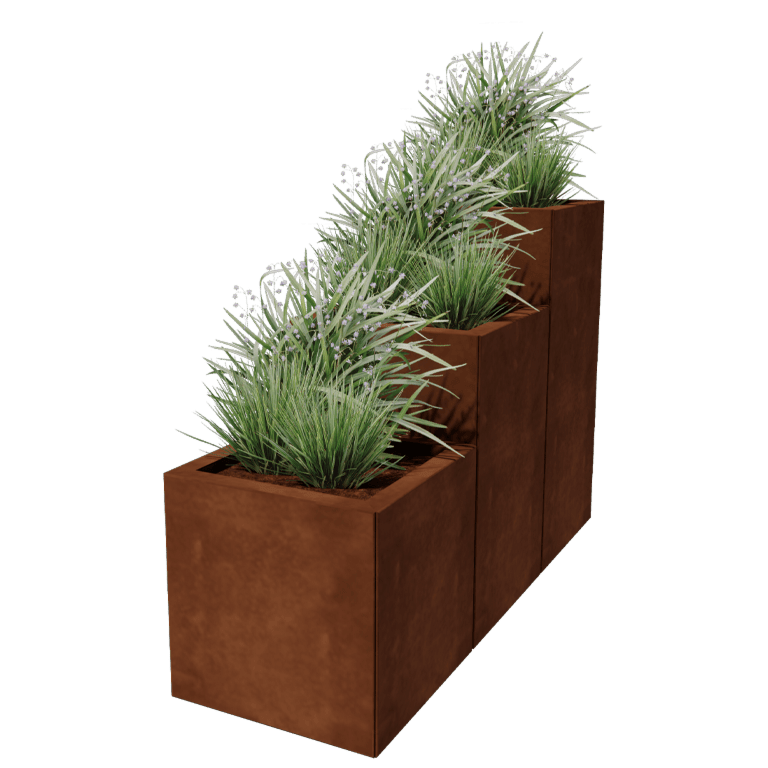 Jardinera de acero corten Miami special III 40