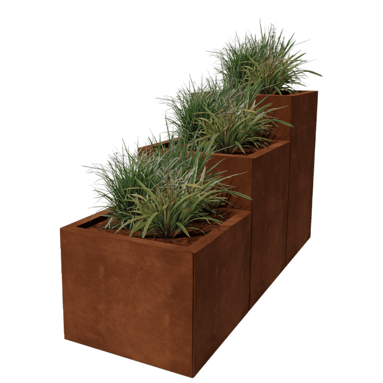 Jardinera de acero corten Miami special III 50