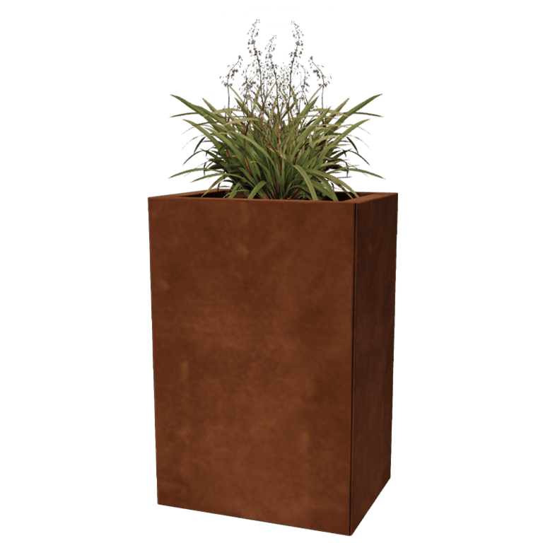 Jardinera de acero corten Texas 30 x 40 cm