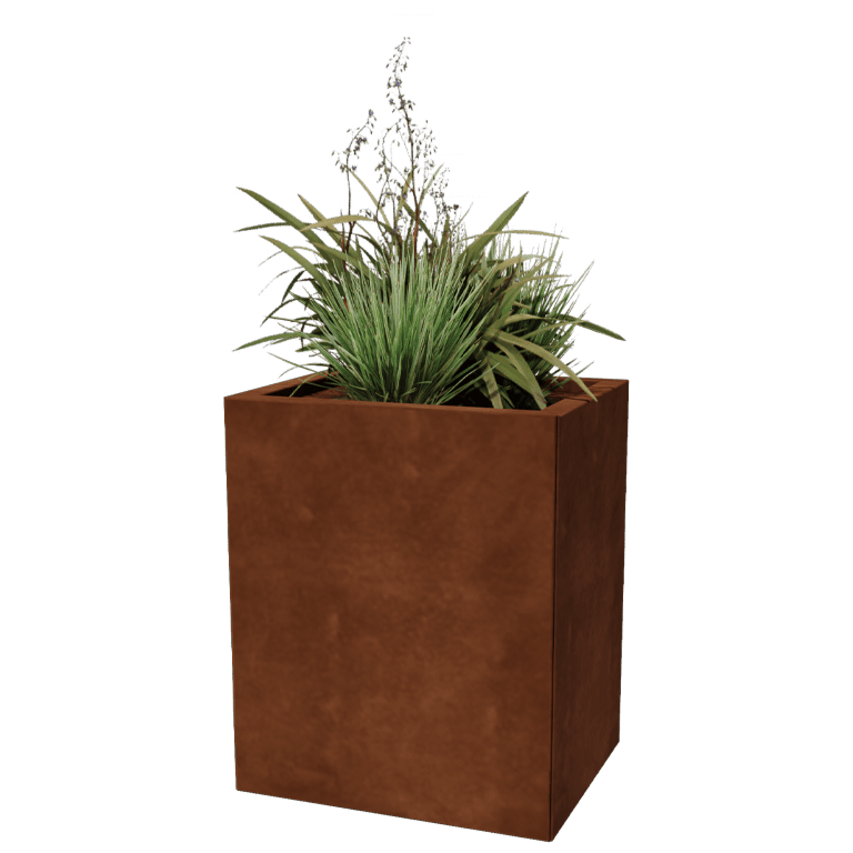 Jardinera de acero corten Texas 40 x 50 cm