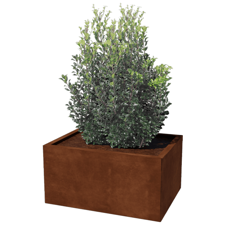 Jardinera de acero corten Texas 60 x 80 cm