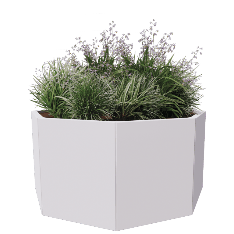 Jardinera de acero con tratamiento electrostático Chicago 50