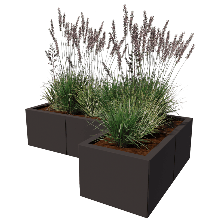 Jardinera de acero con tratamiento electrostático Kansas 40