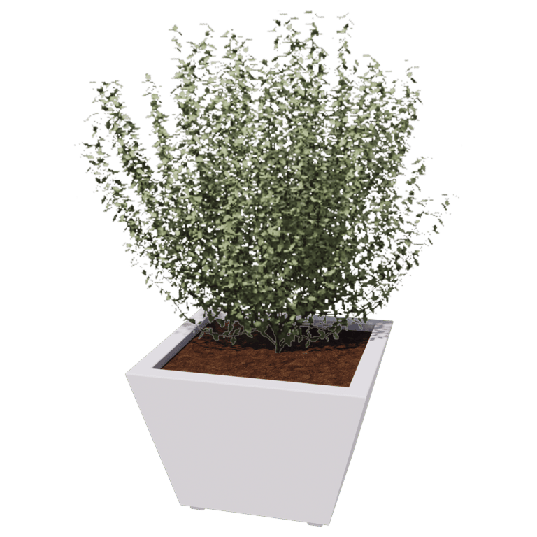 Jardinera de acero con tratiamento electrostático Soldana Cono 60 x 60 x 40 cm