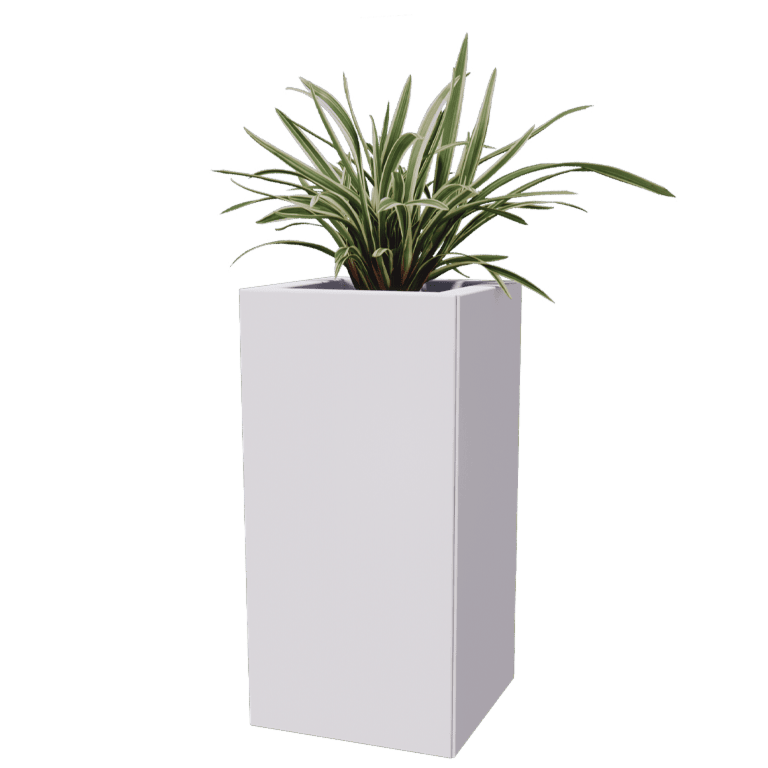 Jardinera de acero con tratamiento electrostático Miami 30 x 30 cm