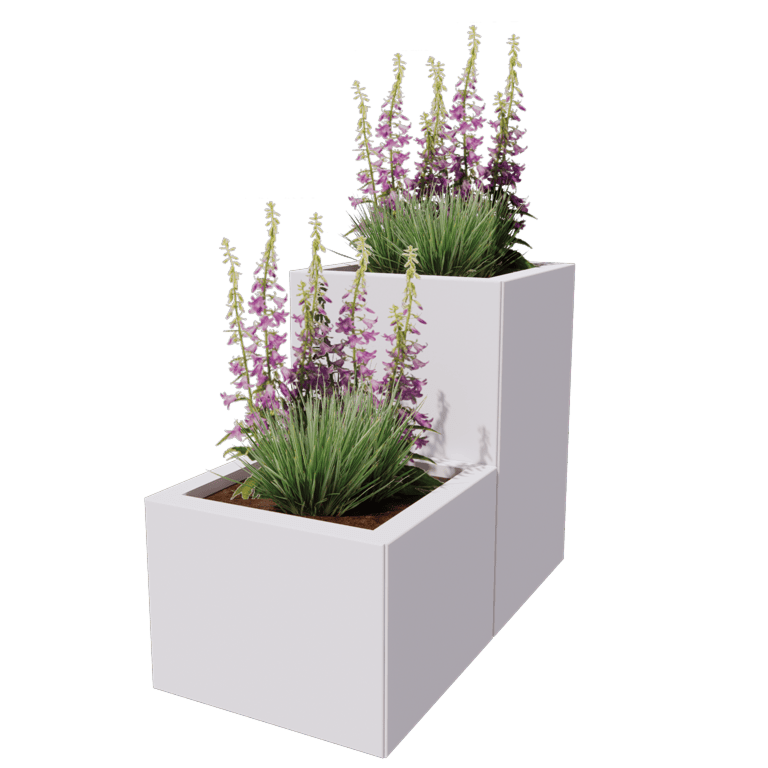 Jardinera de acero con tratamiento electrostático Miami special II 40