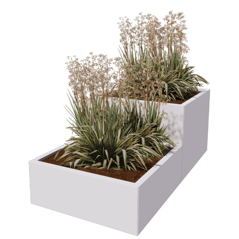 Jardinera de acero con tratamiento electrostático Miami special II 80