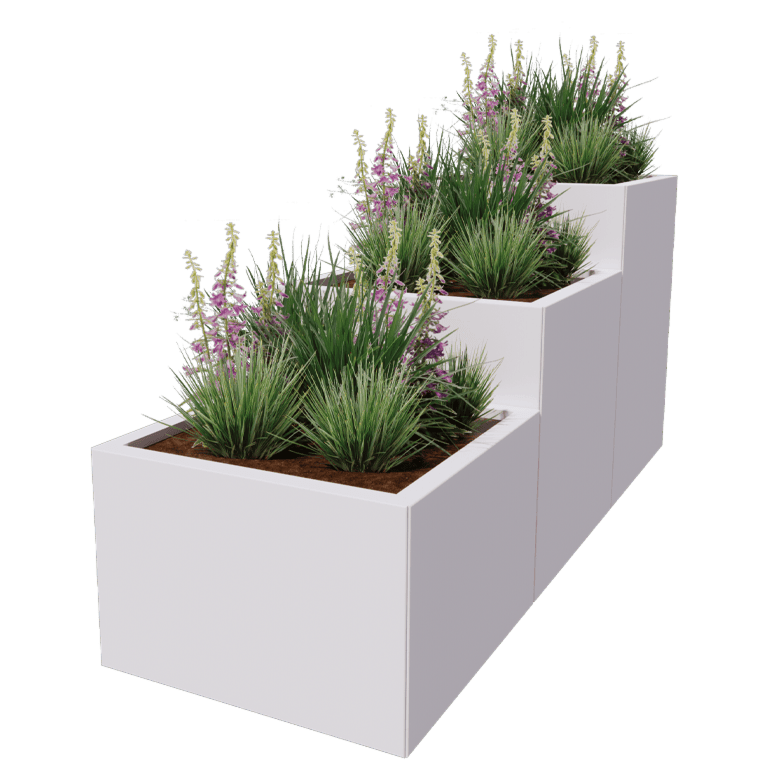 Jardinera de acero con tratamiento electrostático Miami special III 60