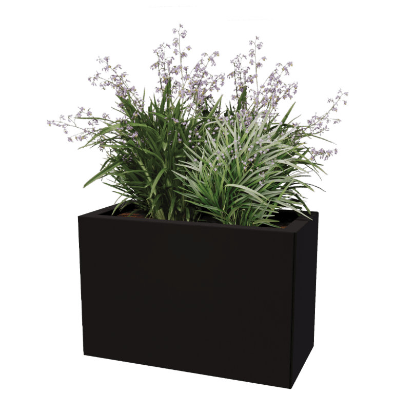 Jardinera de acero con tratamiento electrostático Texas 30 x 60 cm