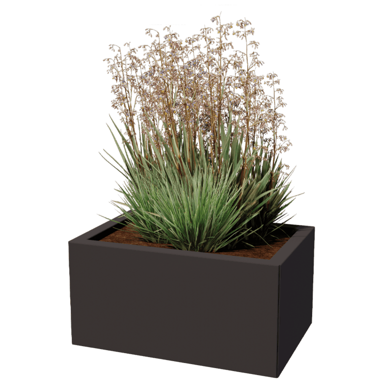 Jardinera de acero con tratamiento electrostático Texas 40 x 60 cm