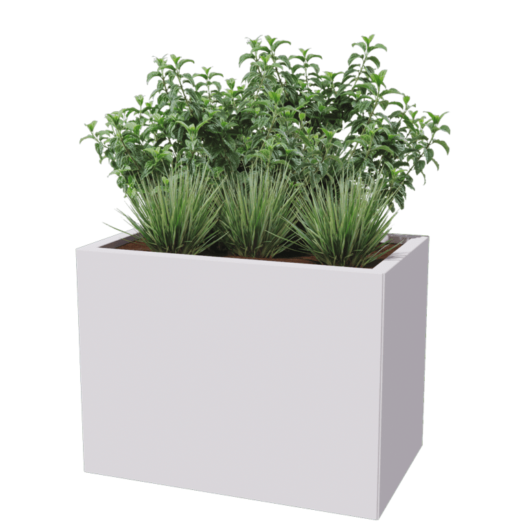Jardinera de acero con tratamiento electrostático Texas 50 x 80 cm