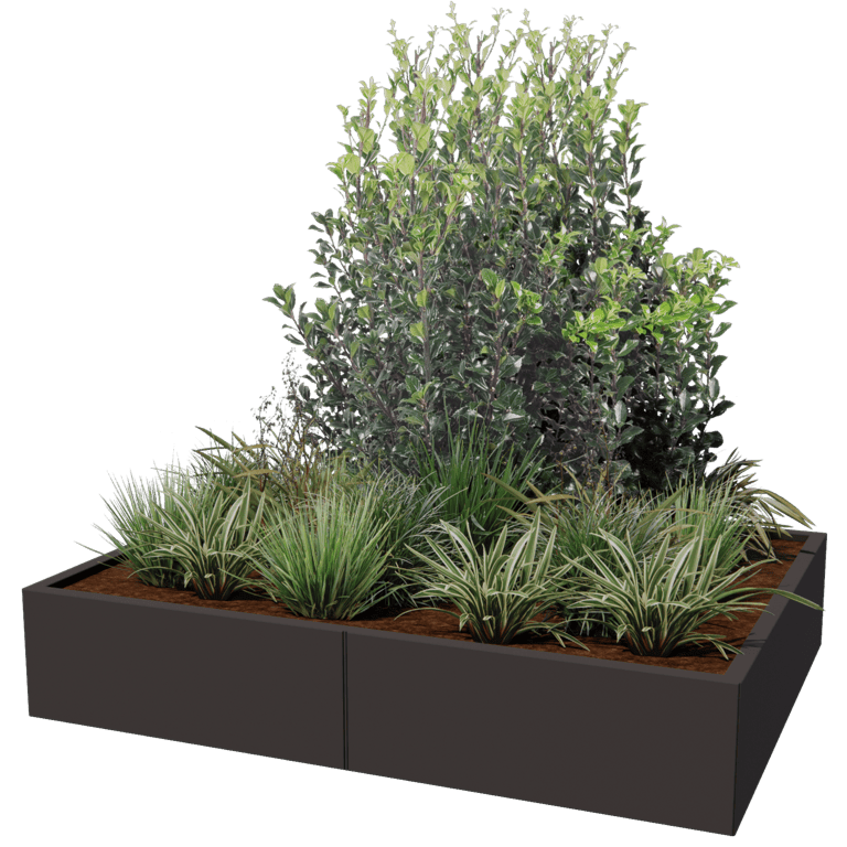 Jardinera de acero con tratamiento electrostático Texas xxl 160 x 120 cm