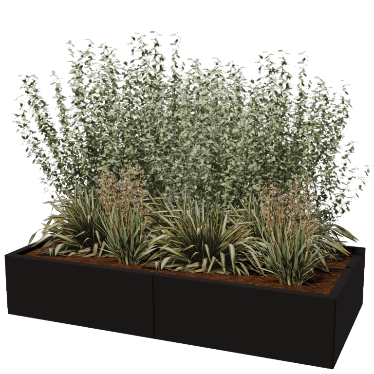 Jardinera de acero con tratamiento electrostático Texas xxl 160 x 80 cm