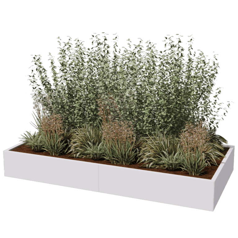 Jardinera de acero con tratamiento electrostático Texas xxl 240 x 120 cm