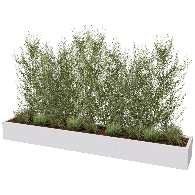 Jardinera de acero con tratamiento electrostático Texas xxl 300 x 50 cm