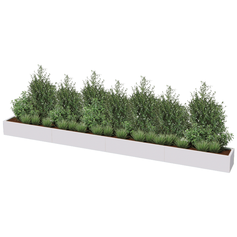Jardinera de acero con tratamiento electrostático Texas xxl 480 x 40 cm