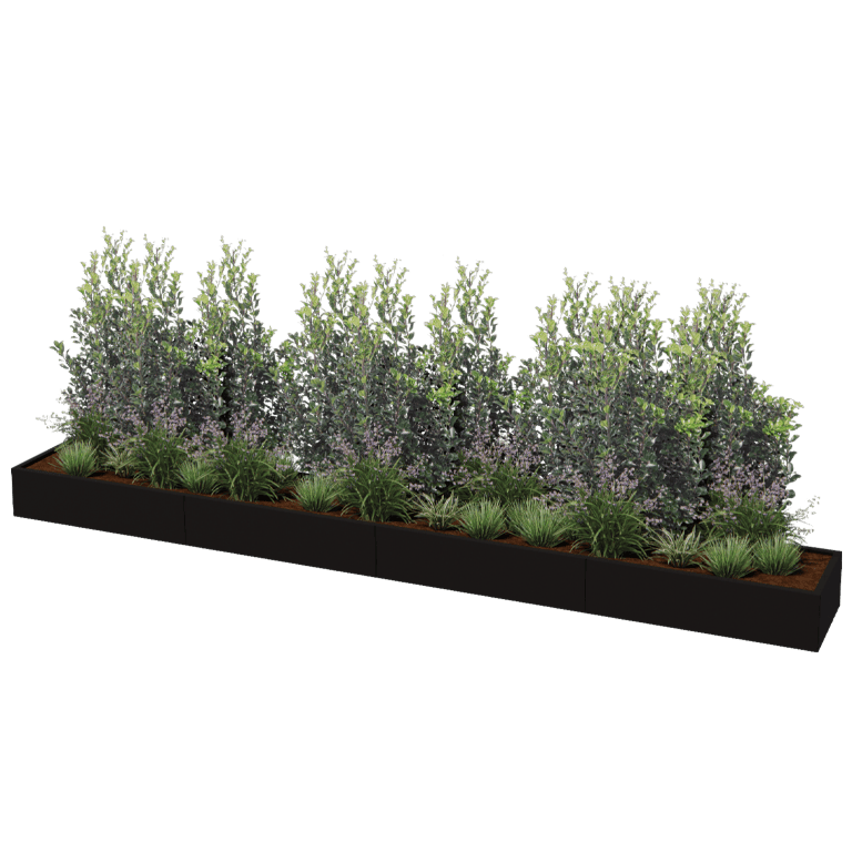 Jardinera de acero con tratamiento electrostático Texas xxl 480 x 60 cm