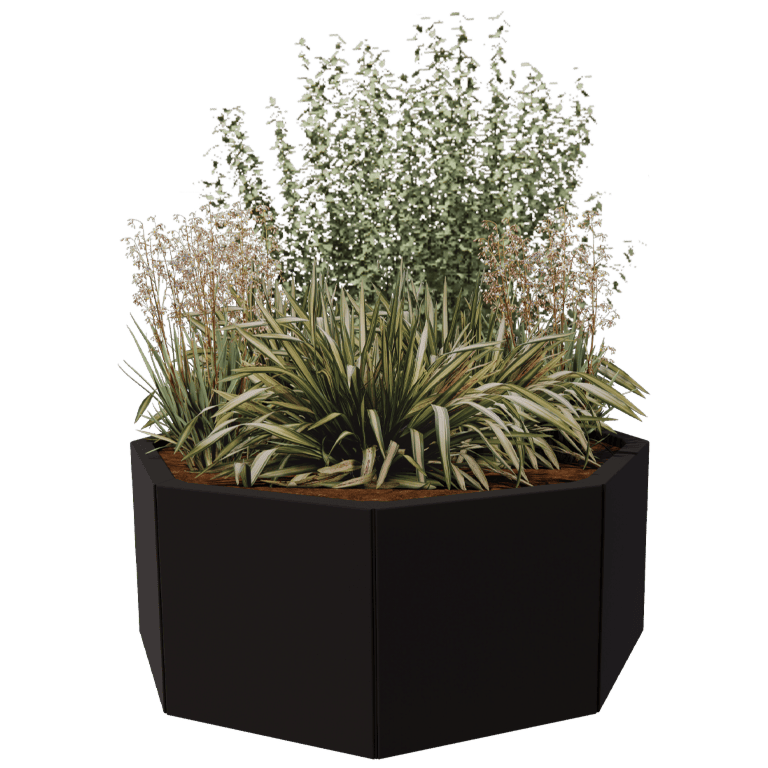 Jardinera de acero con tratamiento electrostático Chicago 40