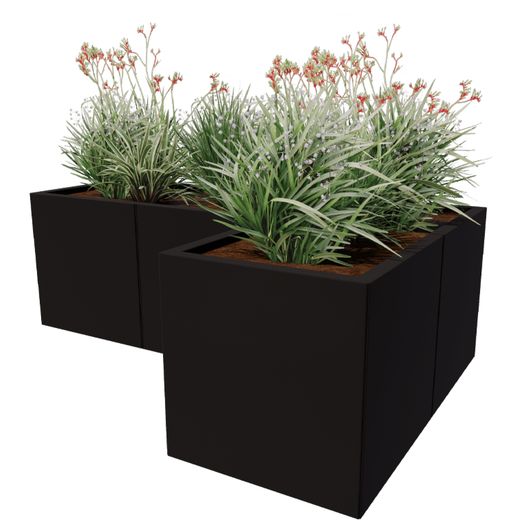Jardinera de acero con tratamiento electrostático Kansas 50