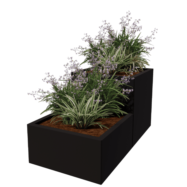 Jardinera de acero con tratamiento electrostático Miami special II 60