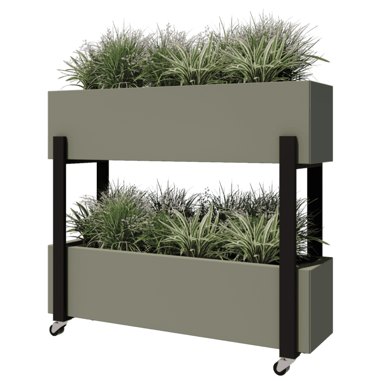 Jardinera vertical negra 80 cm
