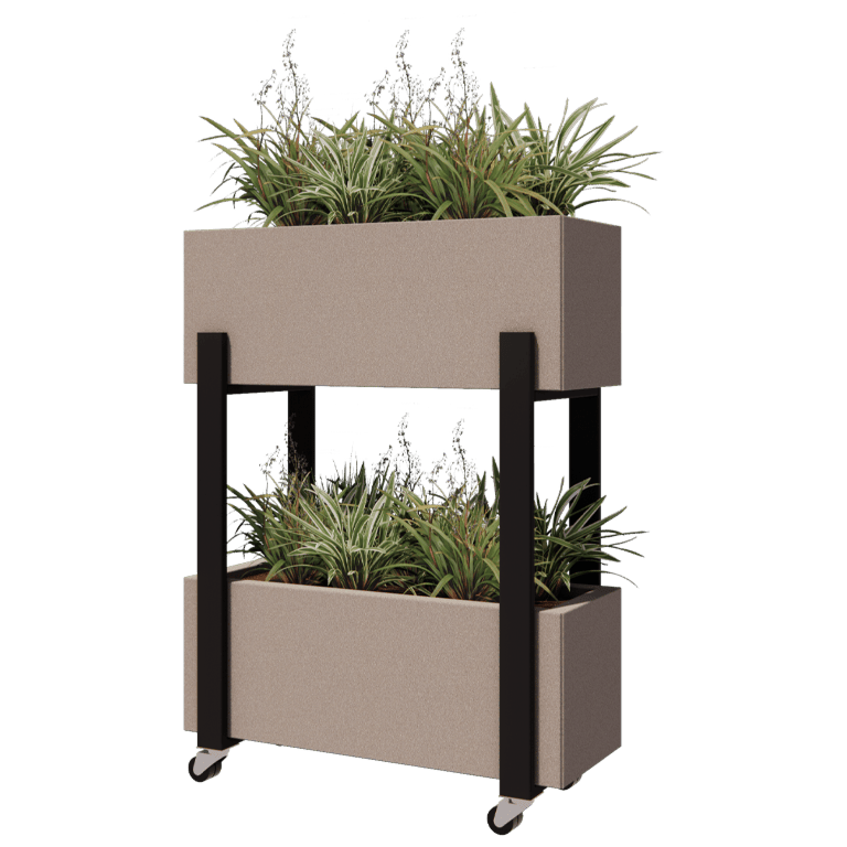 Jardinera vertical negra 80 cm