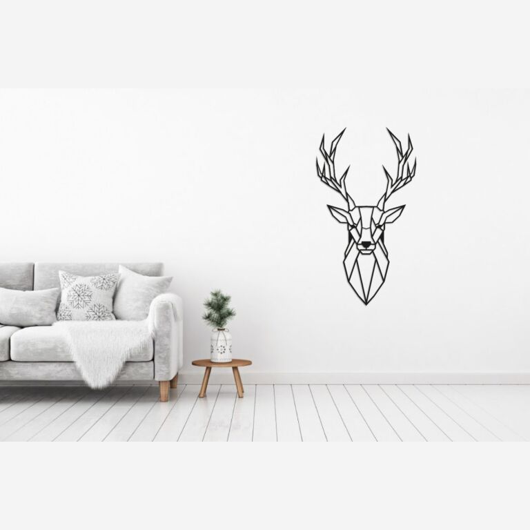 Decoración metálica de pared Ciervo 1.0