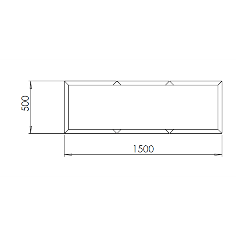 Jardinera de acero corten Texas xxl 150 x 50 cm