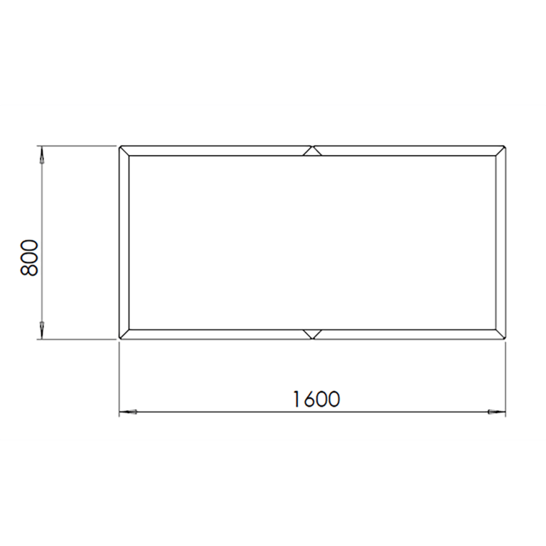 Jardinera de acero con tratamiento electrostático Texas xxl 160 x 80 cm