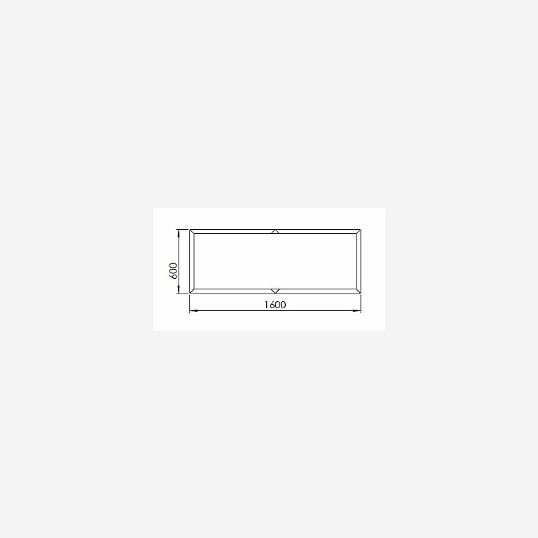 Jardinera de acero galvanizado Texas xxl 1600x600