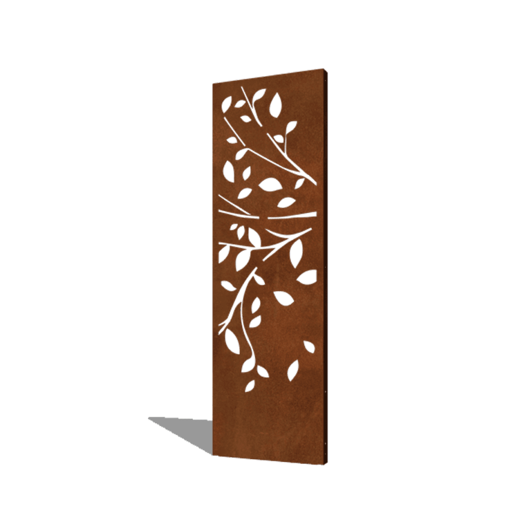 Panel de acero corten árbol parte 2 60 x 6 x 190 cm