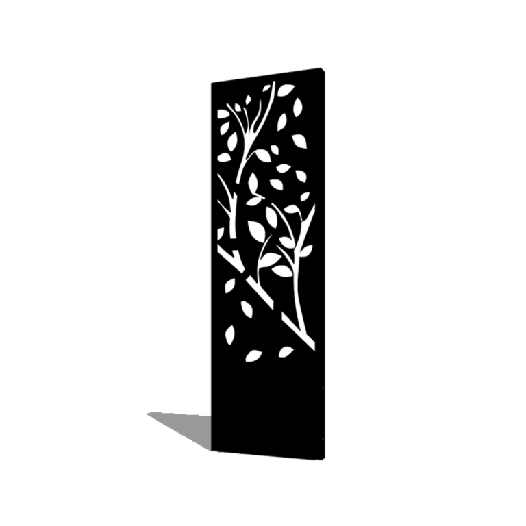 Panel de acero con tratamiento electrostático árbol parte 4 60 x 6 x 190 cm