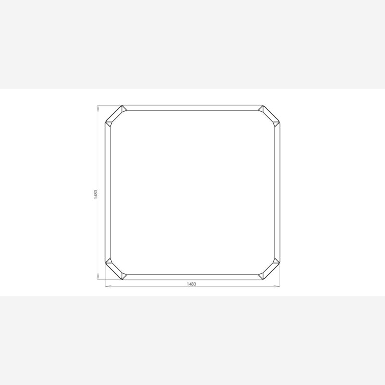 Jardinera de acero con tratamiento electrostático Boston 1200