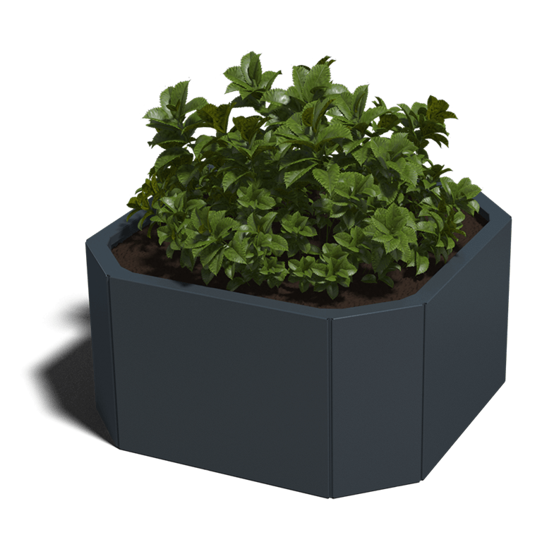 Jardinera de acero con tratamiento electrostático Boston 500