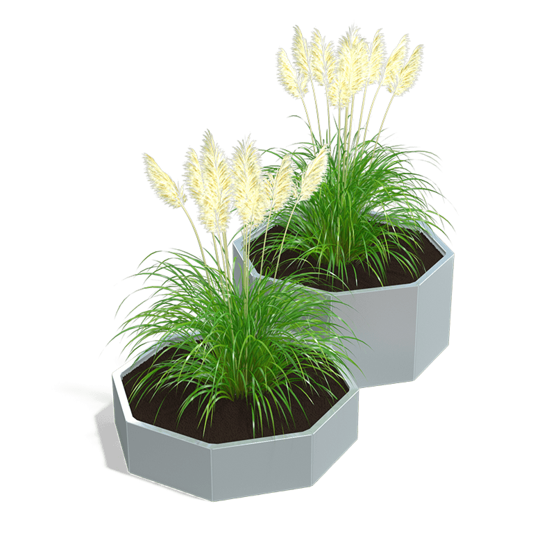 Jardinera de acero galvanizado Chicago special II 500