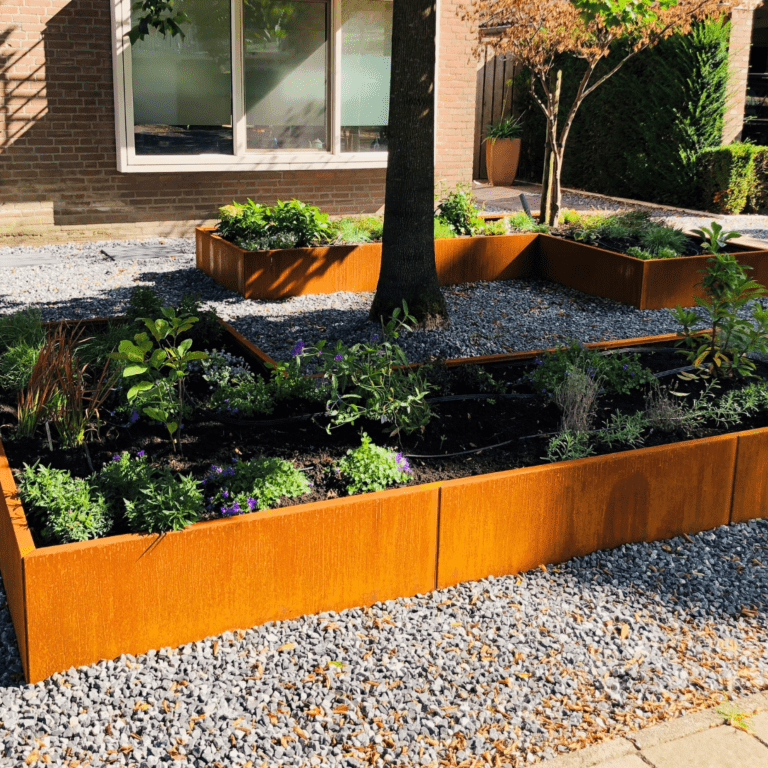 Jardinera de acero corten Kansas 1200
